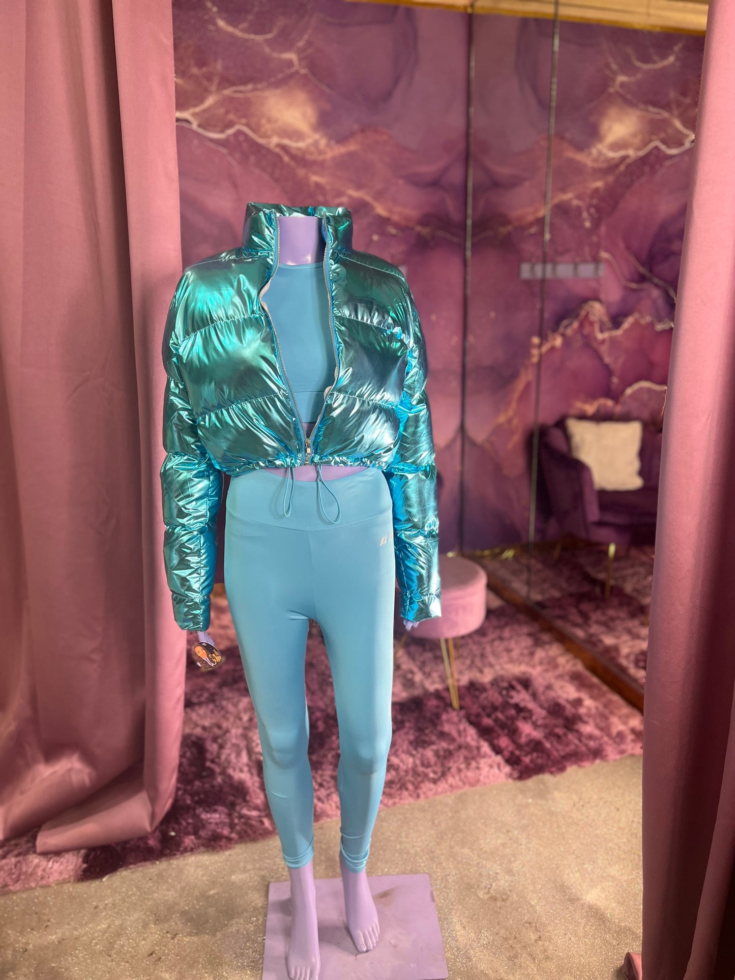 Metallic Puff Jacket