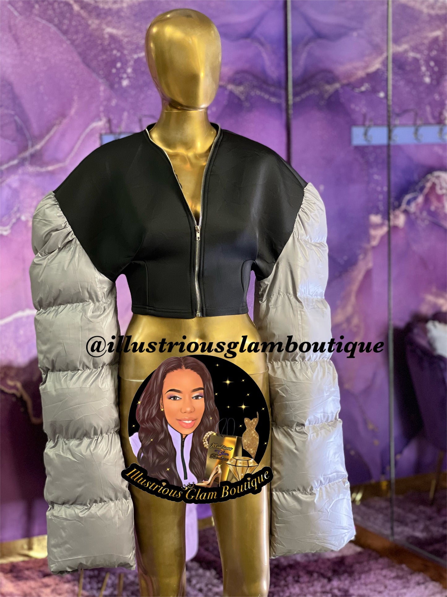 This is Fashion Puff Sleeve Jacket