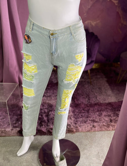 Sunray distressed Jeans