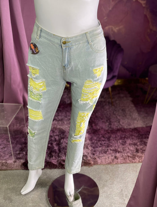 Sunray distressed Jeans