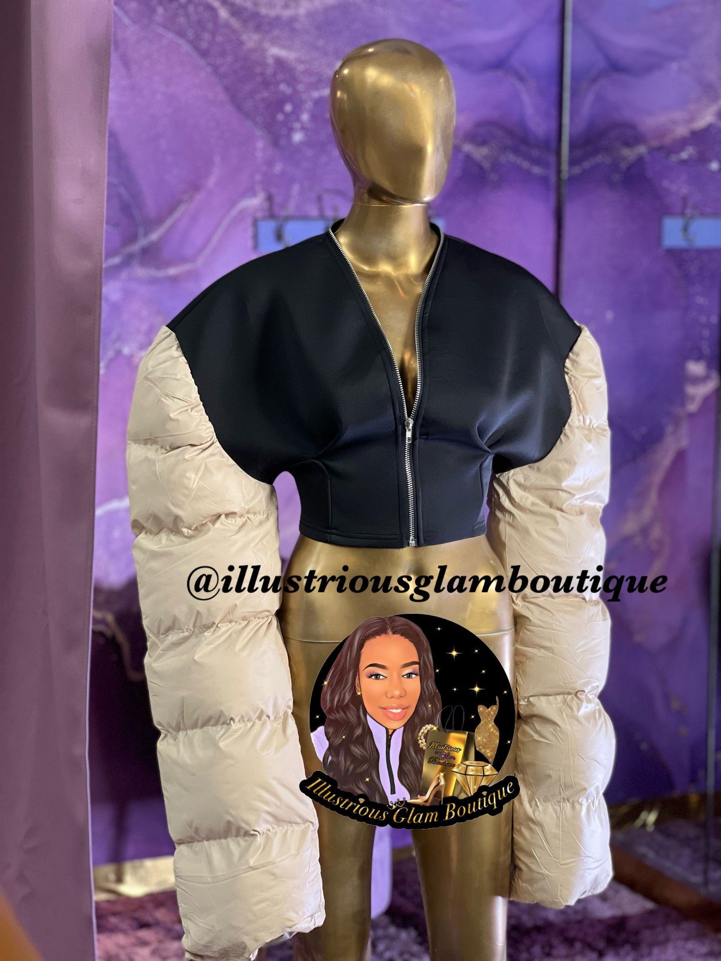This is Fashion Puff Sleeve Jacket