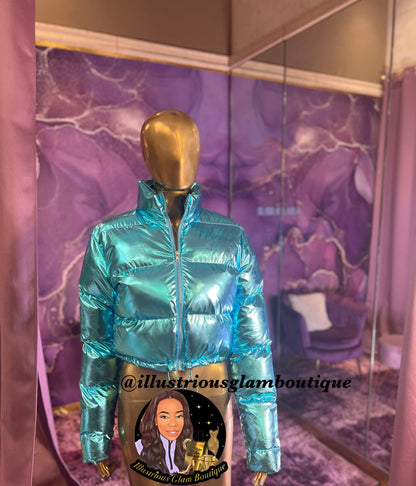 Metallic Puff Jacket
