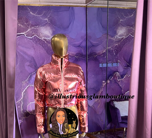 Metallic Puff Jacket